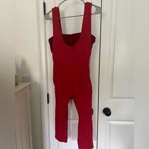 Free people movement red onesie